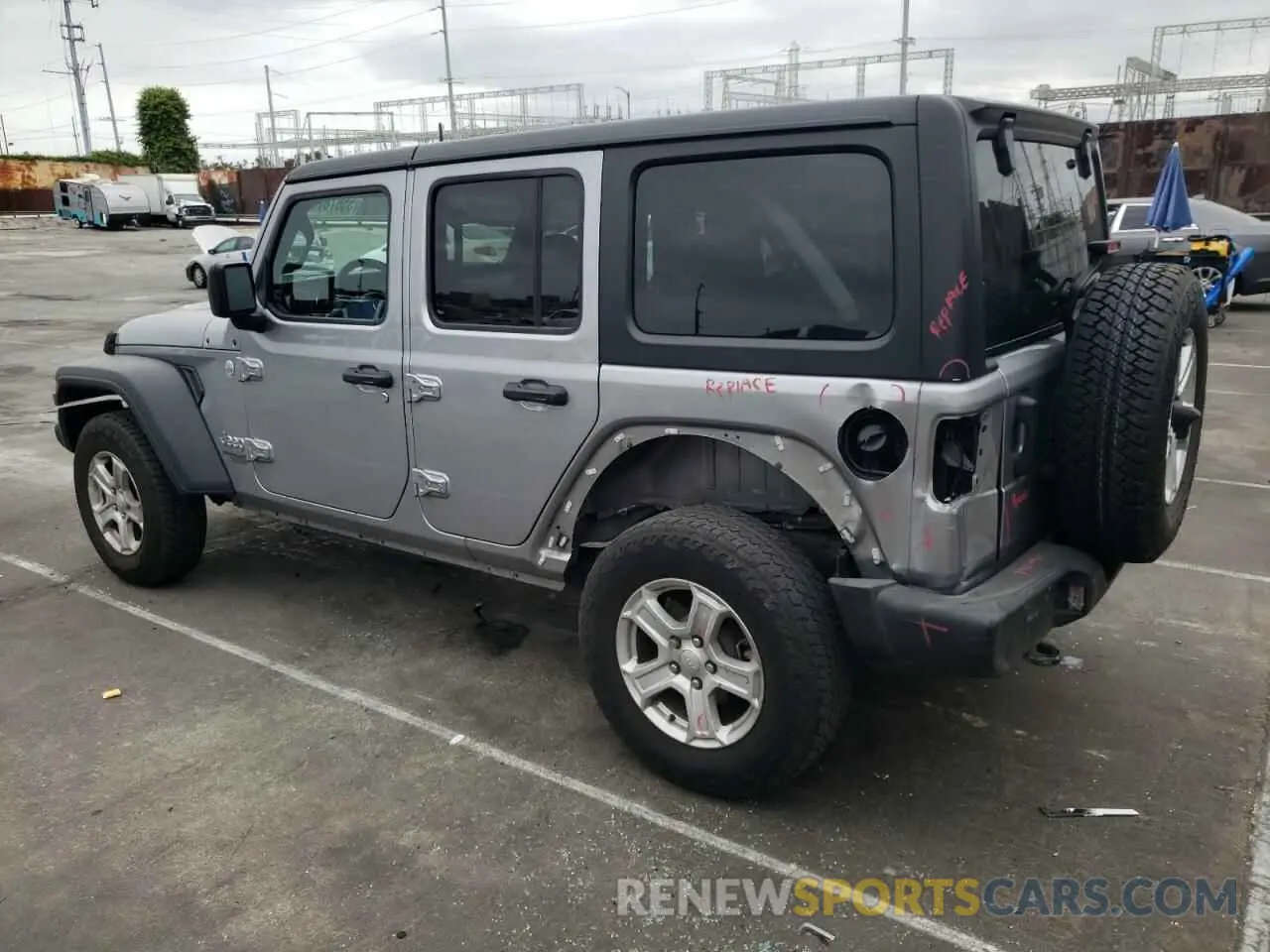 2 fotografías del automóvil dañado 1C4HJXDN2MW515423 JEEP WRANGLER 2021