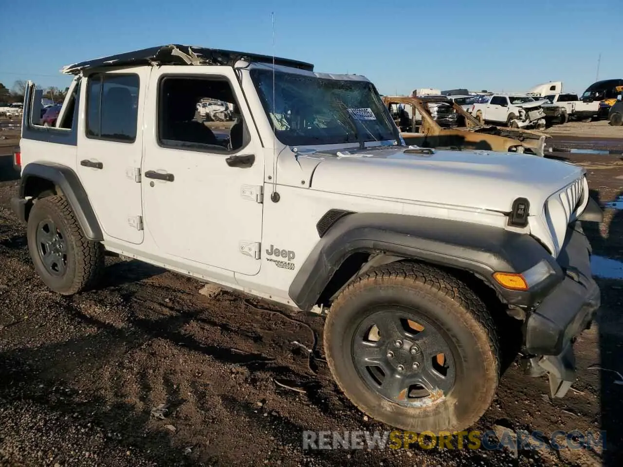 4 fotografías del automóvil dañado 1C4HJXDN2MW556893 JEEP WRANGLER 2021