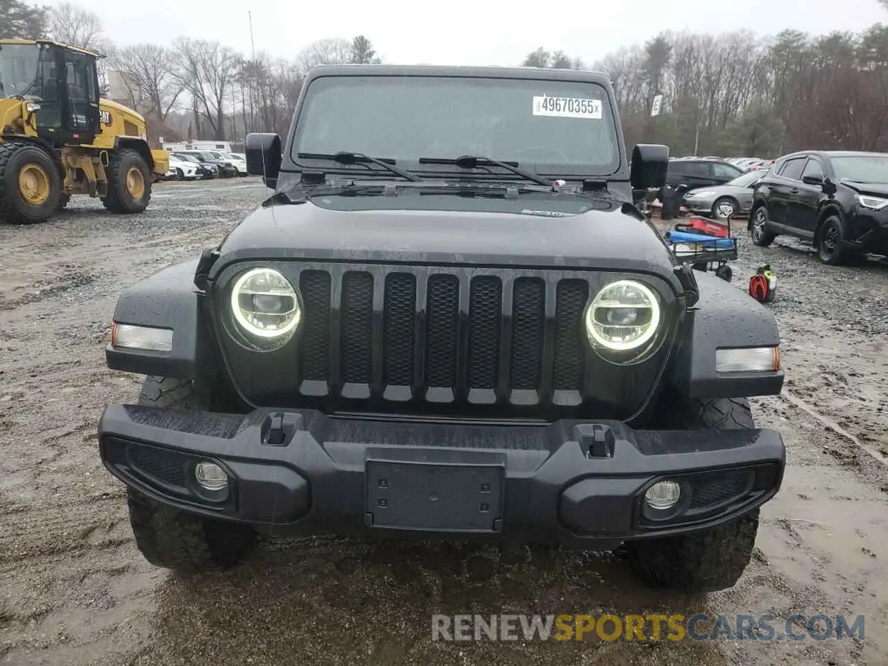 5 fotografías del automóvil dañado 1C4HJXDN2MW741557 JEEP WRANGLER 2021