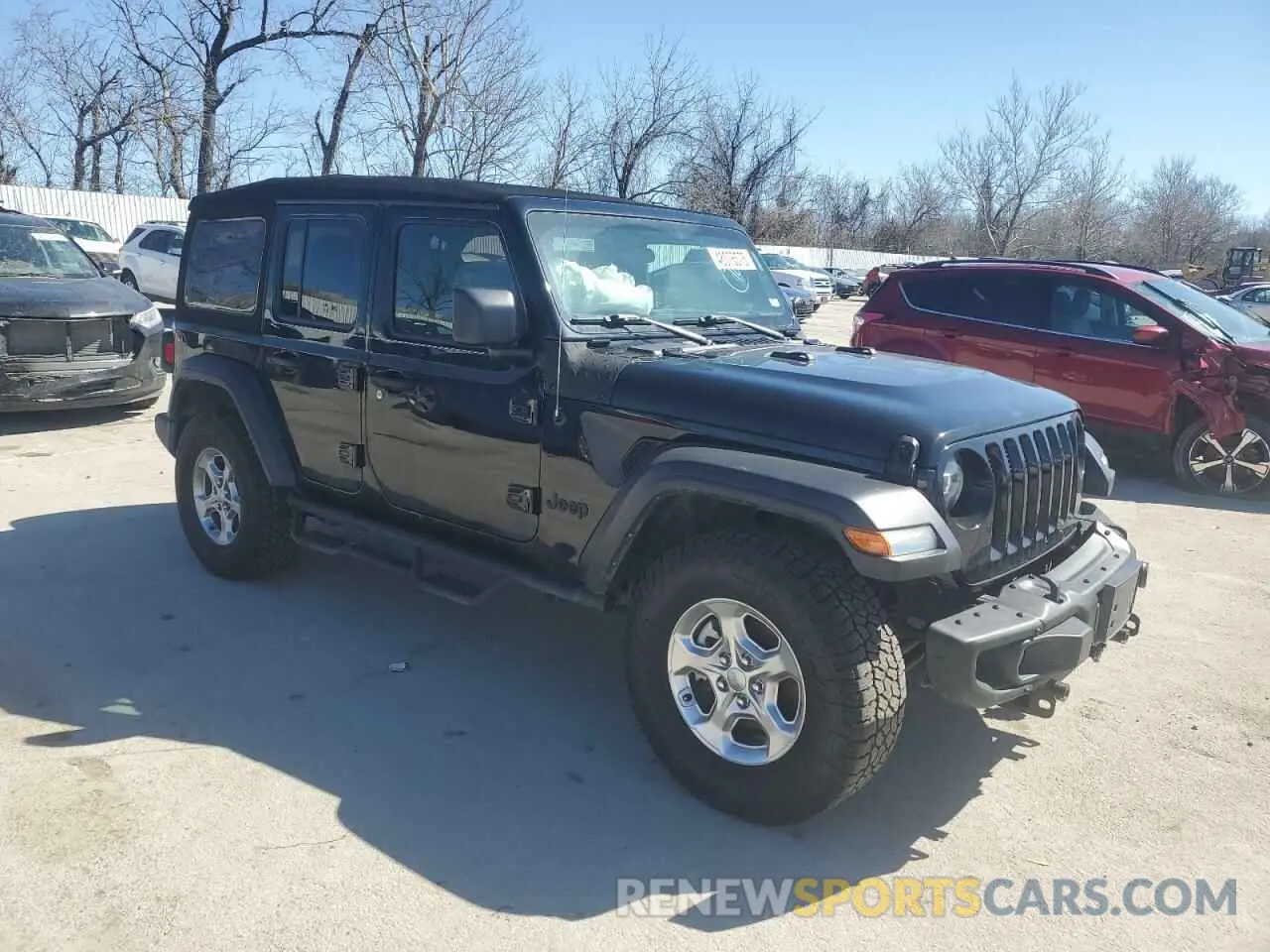 4 fotografías del automóvil dañado 1C4HJXDN3MW741406 JEEP WRANGLER 2021