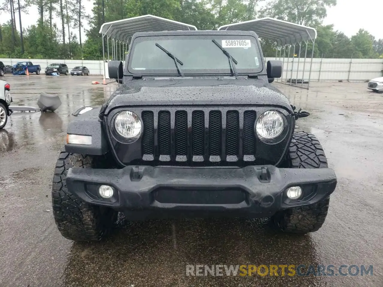 5 fotografías del automóvil dañado 1C4HJXDN5MW525525 JEEP WRANGLER 2021