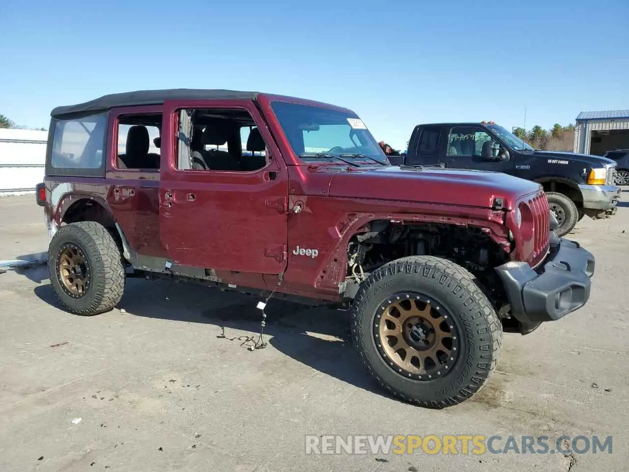 4 fotografías del automóvil dañado 1C4HJXDN5MW575048 JEEP WRANGLER 2021