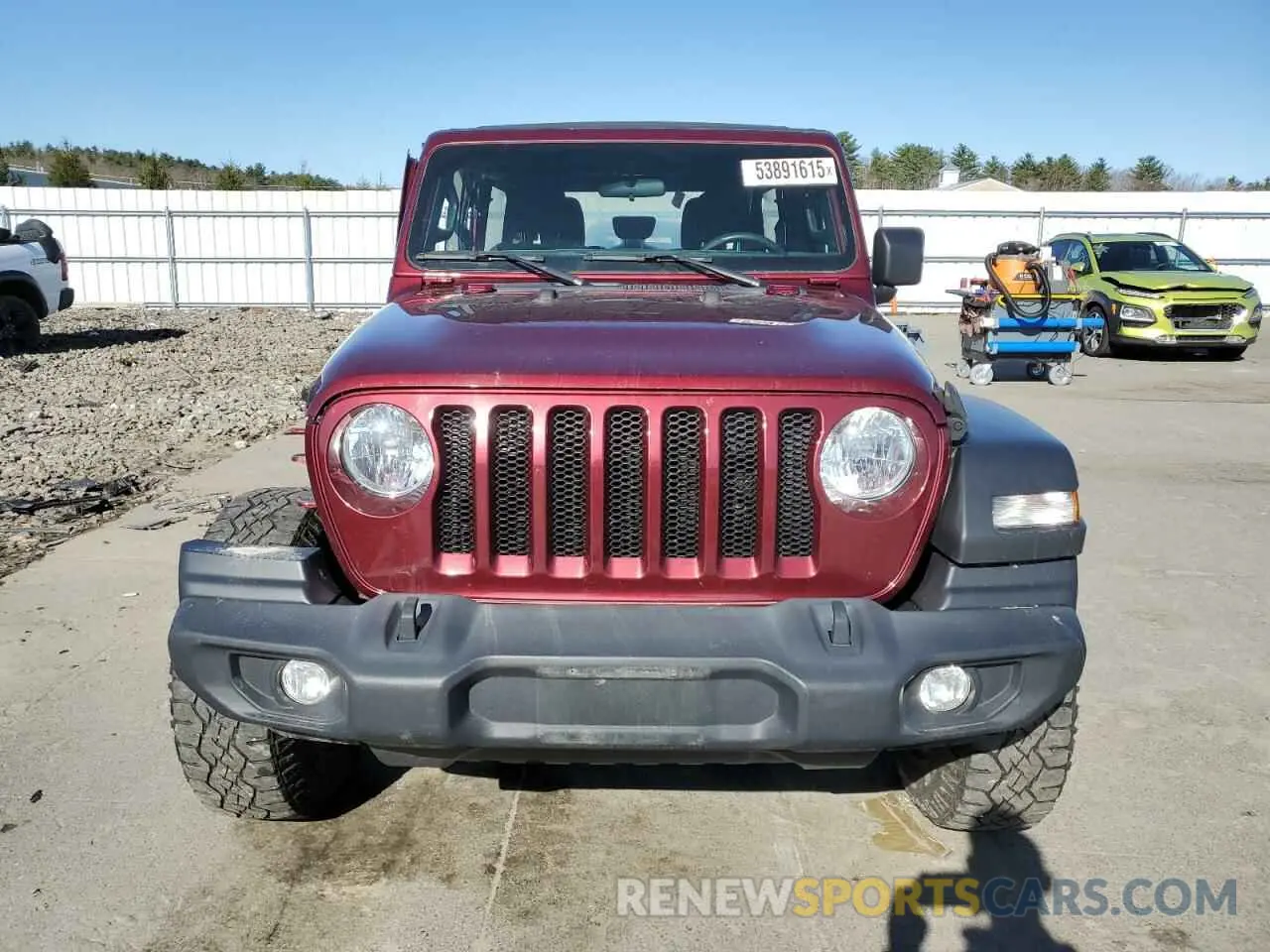5 fotografías del automóvil dañado 1C4HJXDN5MW575048 JEEP WRANGLER 2021