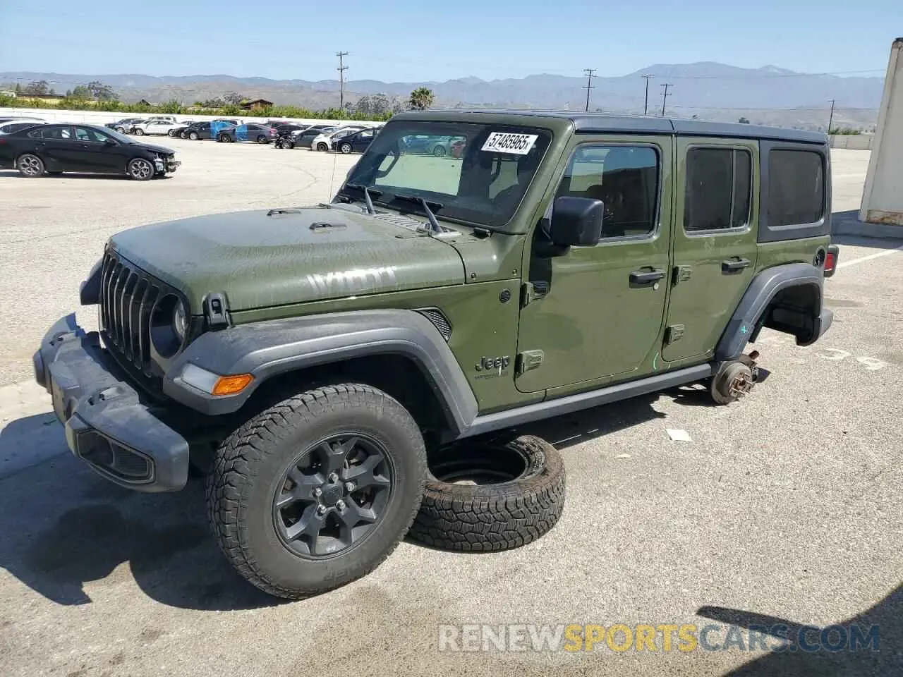 1 fotografías del automóvil dañado 1C4HJXDN5MW683606 JEEP WRANGLER 2021