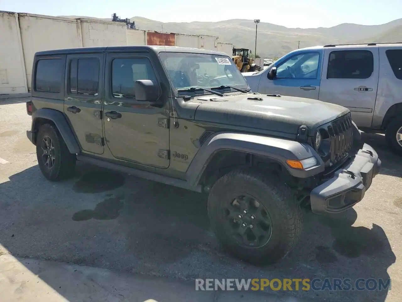 4 fotografías del automóvil dañado 1C4HJXDN5MW683606 JEEP WRANGLER 2021