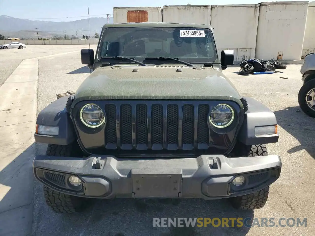 5 fotografías del automóvil dañado 1C4HJXDN5MW683606 JEEP WRANGLER 2021