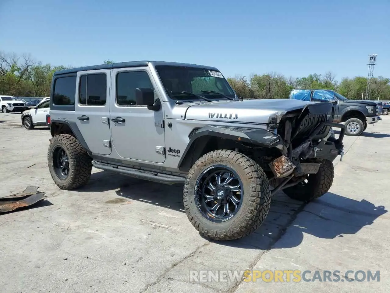 4 fotografías del automóvil dañado 1C4HJXDN6MW590786 JEEP WRANGLER 2021