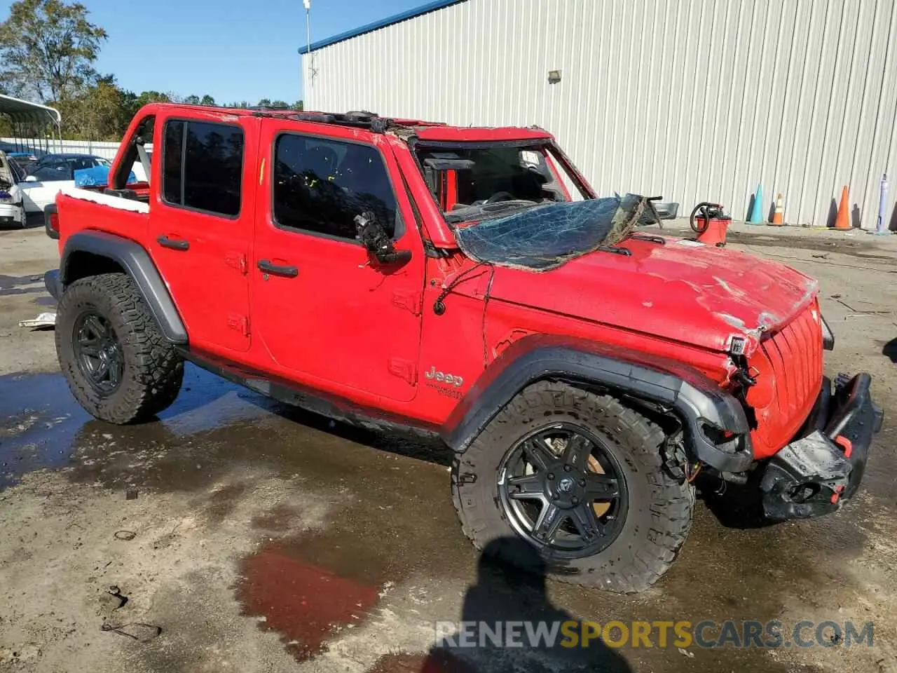 4 fotografías del automóvil dañado 1C4HJXDN7MW544741 JEEP WRANGLER 2021