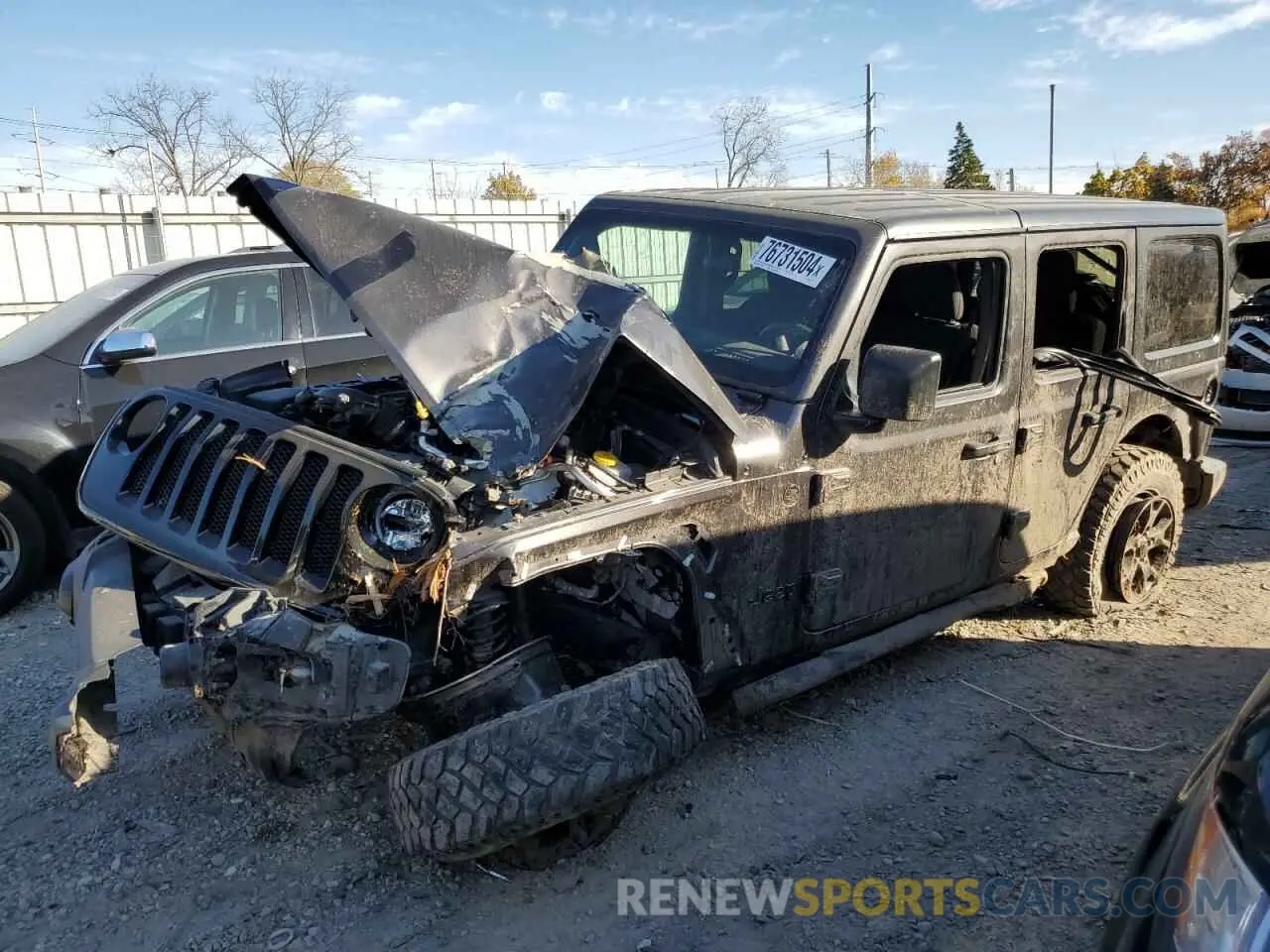 1 fotografías del automóvil dañado 1C4HJXDN7MW599321 JEEP WRANGLER 2021
