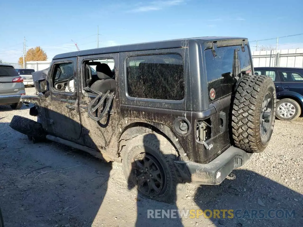 2 fotografías del automóvil dañado 1C4HJXDN7MW599321 JEEP WRANGLER 2021