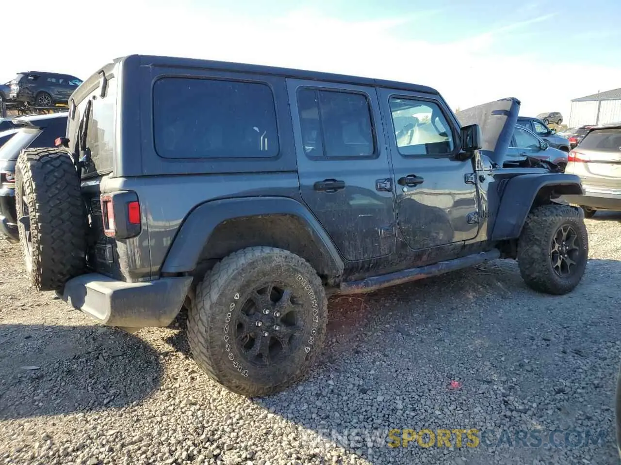 3 fotografías del automóvil dañado 1C4HJXDN7MW599321 JEEP WRANGLER 2021