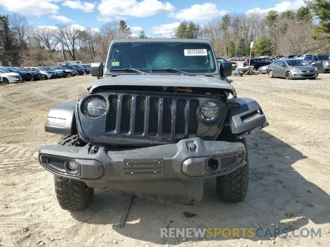 5 fotografías del automóvil dañado 1C4HJXDN7MW647576 JEEP WRANGLER 2021