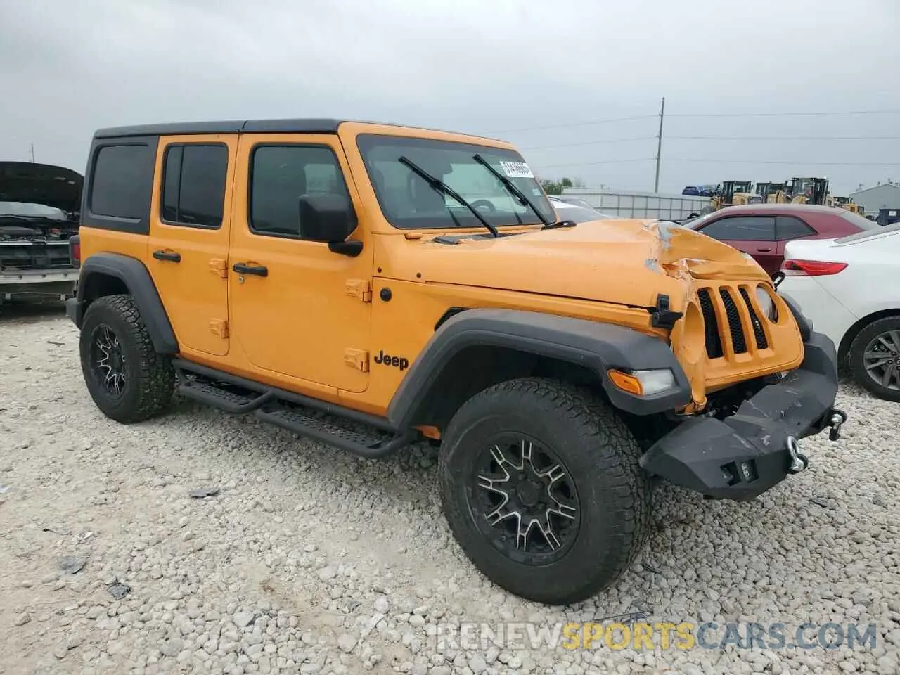 4 fotografías del automóvil dañado 1C4HJXDN7MW693733 JEEP WRANGLER 2021