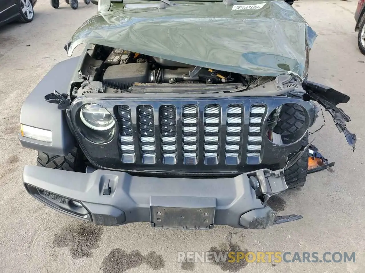 12 fotografías del automóvil dañado 1C4HJXDN8MW558843 JEEP WRANGLER 2021