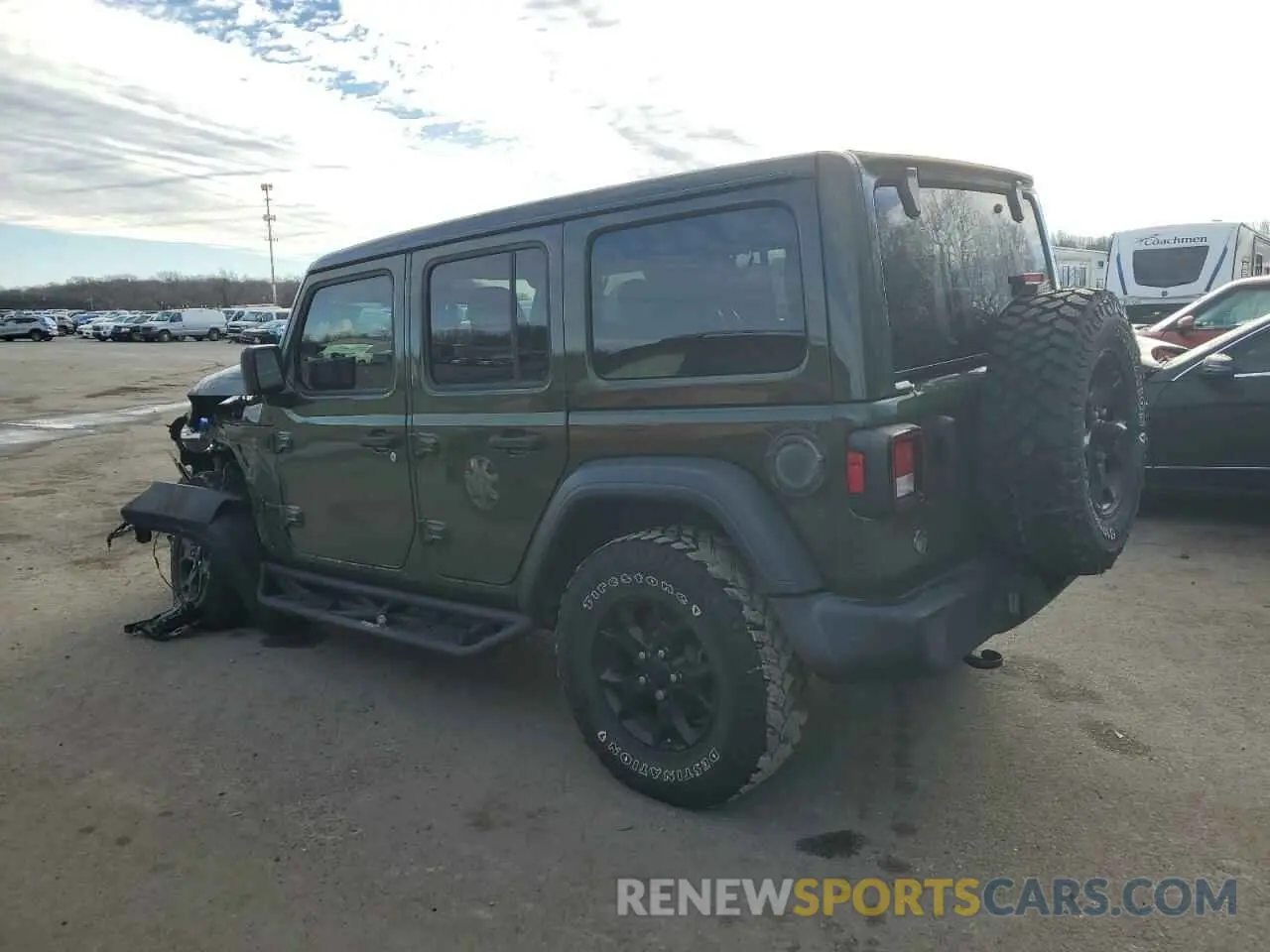 2 fotografías del automóvil dañado 1C4HJXDN8MW558843 JEEP WRANGLER 2021
