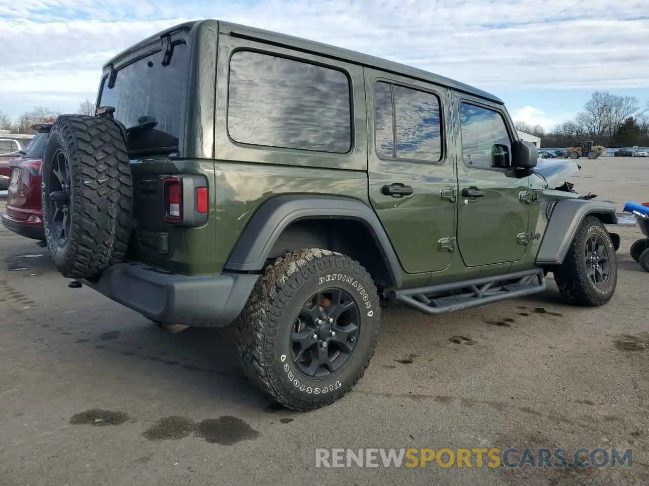 3 fotografías del automóvil dañado 1C4HJXDN8MW558843 JEEP WRANGLER 2021