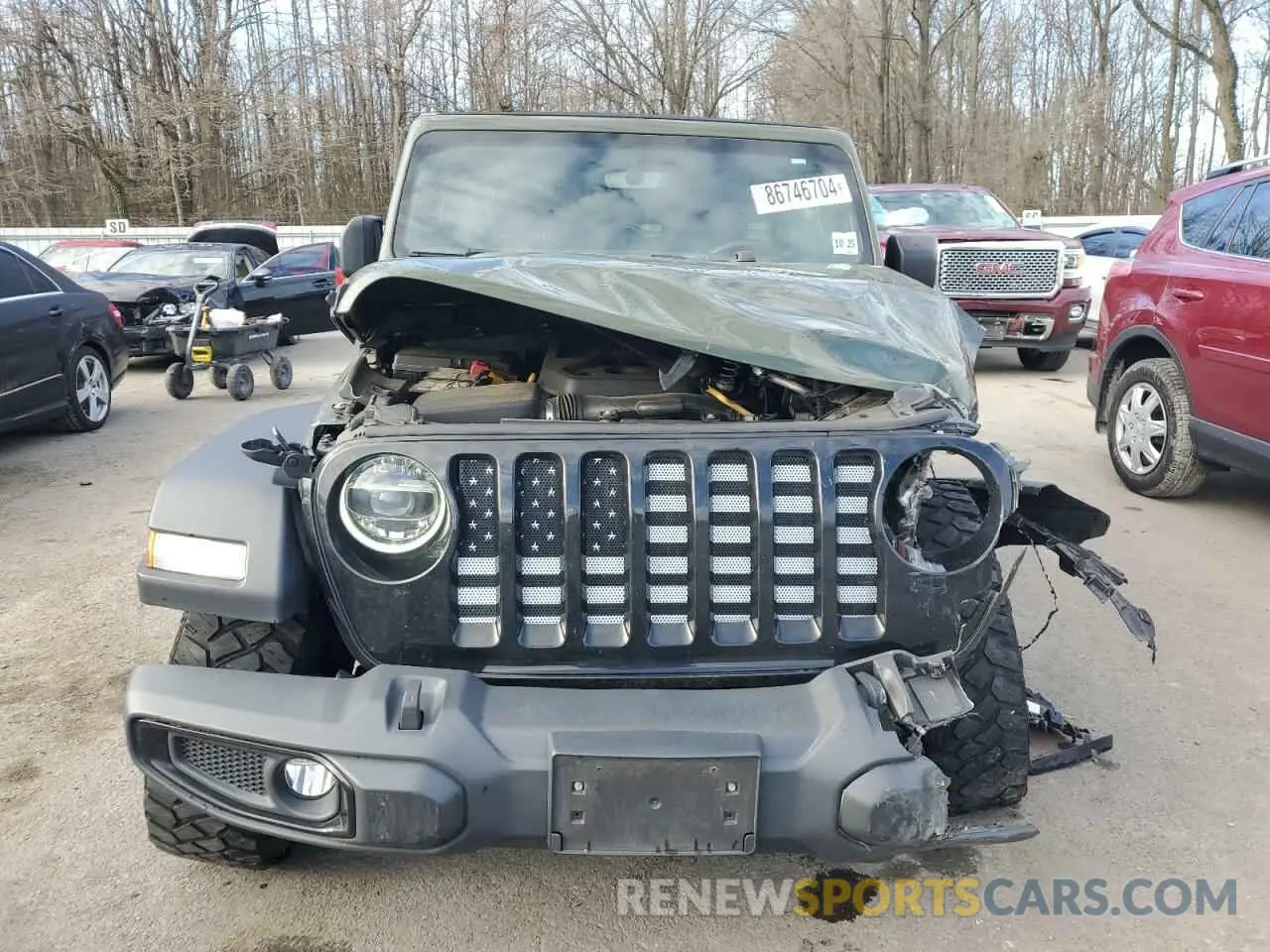 5 fotografías del automóvil dañado 1C4HJXDN8MW558843 JEEP WRANGLER 2021