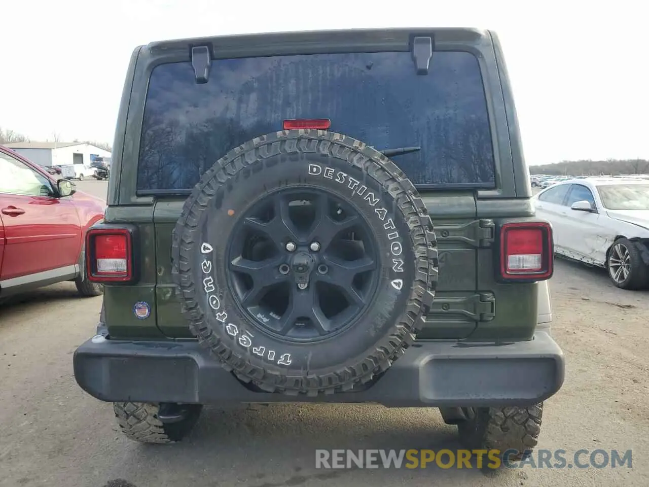 6 fotografías del automóvil dañado 1C4HJXDN8MW558843 JEEP WRANGLER 2021