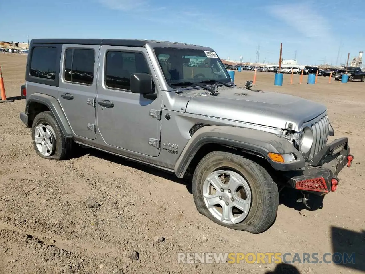 4 fotografías del automóvil dañado 1C4HJXDN8MW592619 JEEP WRANGLER 2021