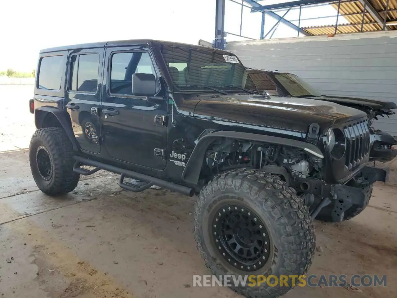 4 fotografías del automóvil dañado 1C4HJXDN8MW630723 JEEP WRANGLER 2021