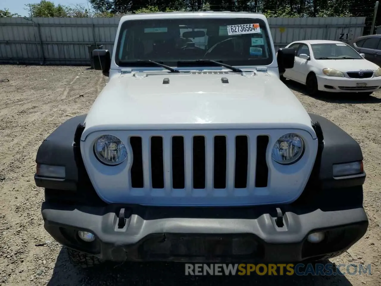 5 fotografías del automóvil dañado 1C4HJXDN8MW630768 JEEP WRANGLER 2021