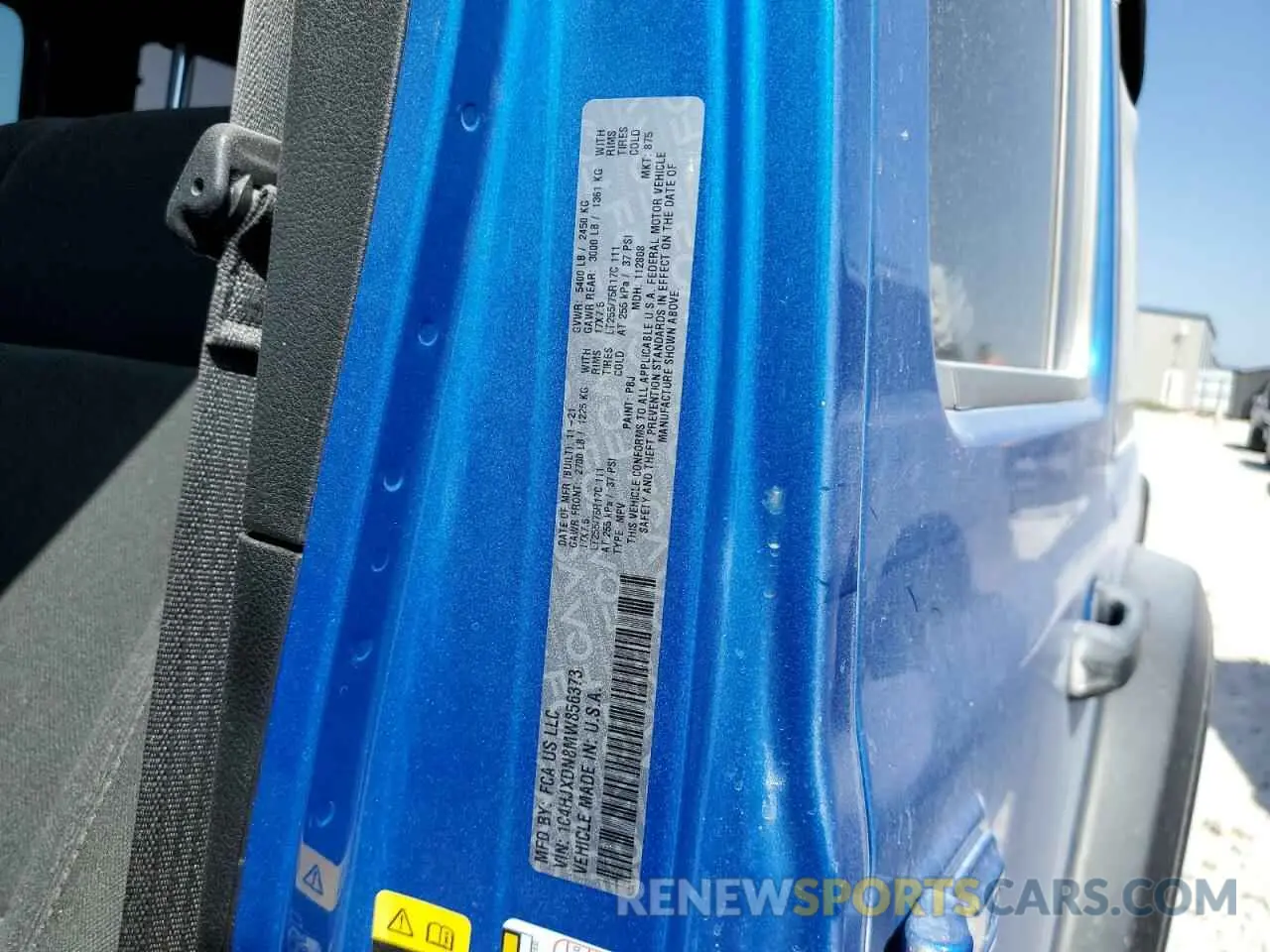 13 fotografías del automóvil dañado 1C4HJXDN8MW856373 JEEP WRANGLER 2021
