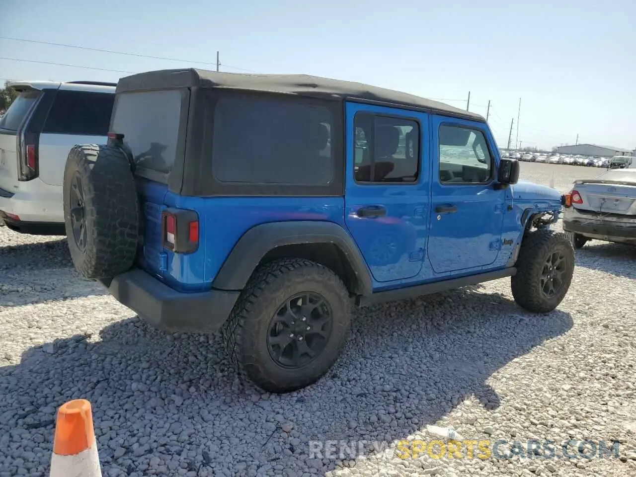 3 fotografías del automóvil dañado 1C4HJXDN8MW856373 JEEP WRANGLER 2021