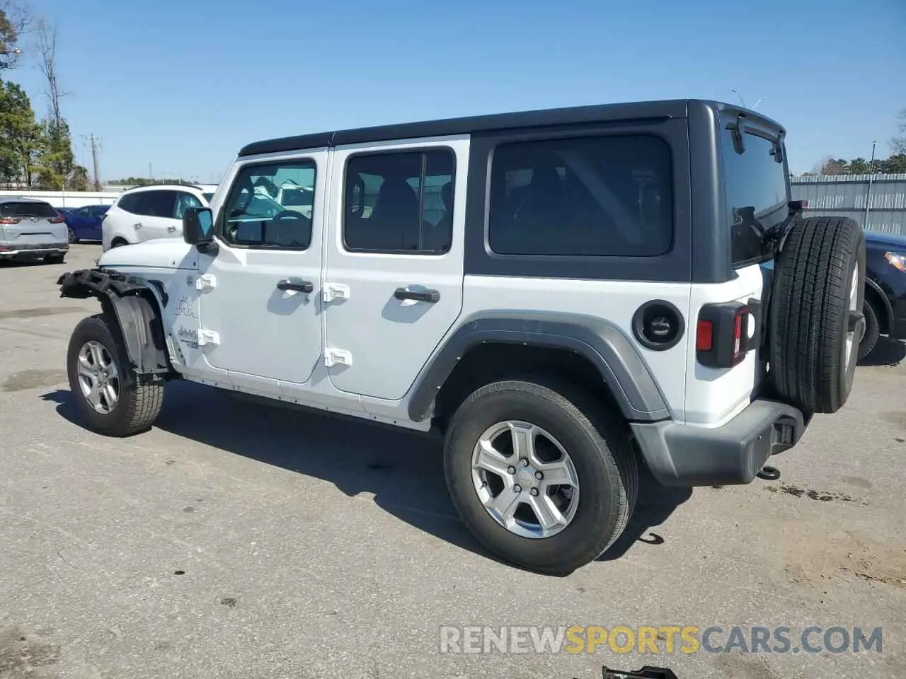 2 fotografías del automóvil dañado 1C4HJXDNXMW510101 JEEP WRANGLER 2021