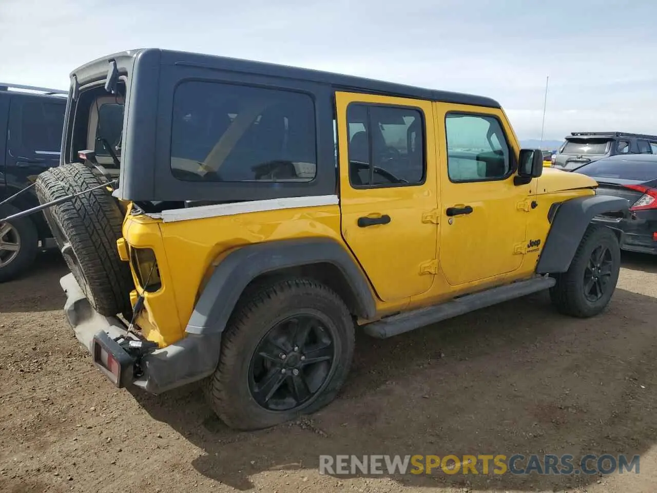 3 fotografías del automóvil dañado 1C4HJXDNXMW583243 JEEP WRANGLER 2021