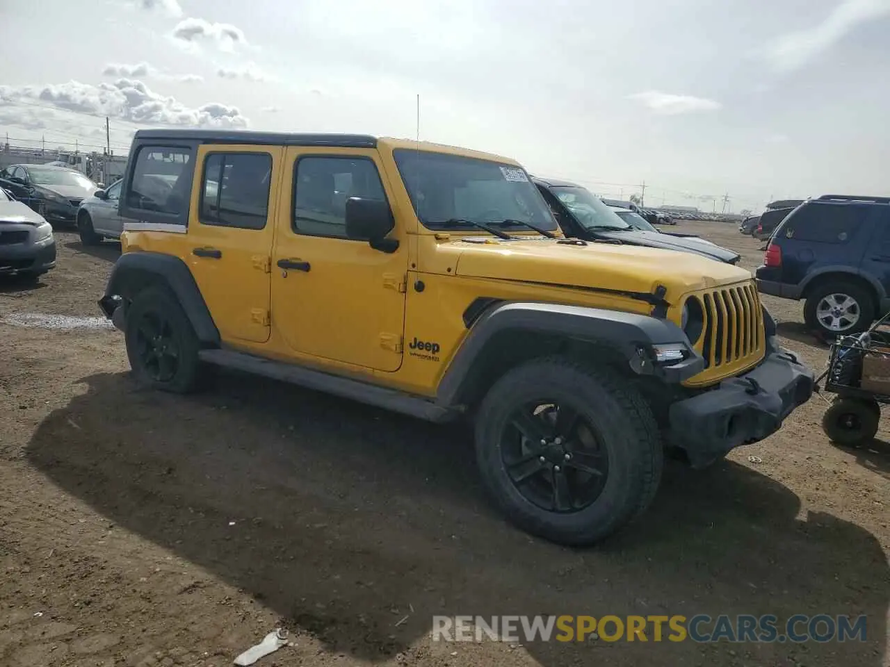 4 fotografías del automóvil dañado 1C4HJXDNXMW583243 JEEP WRANGLER 2021
