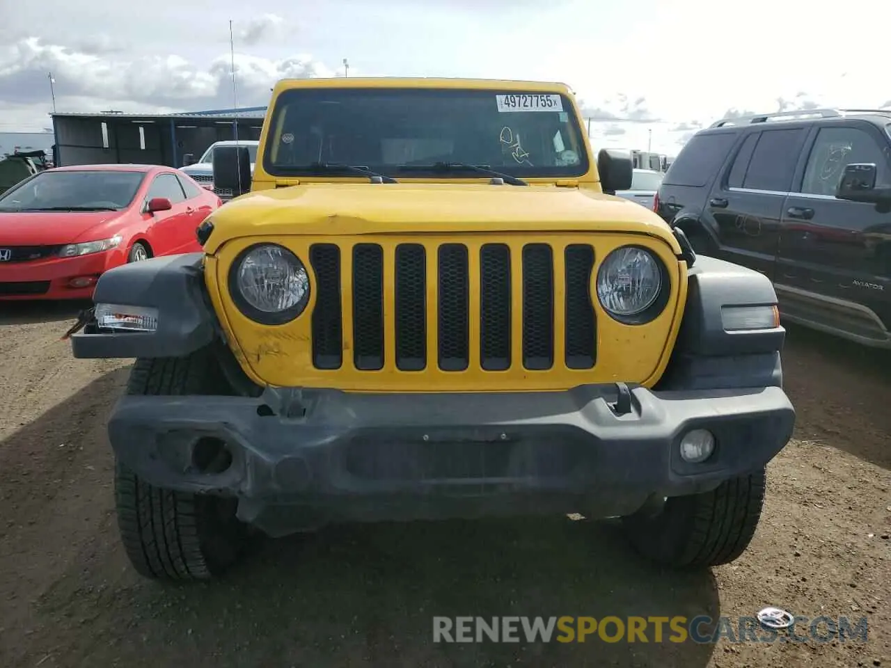 5 fotografías del automóvil dañado 1C4HJXDNXMW583243 JEEP WRANGLER 2021