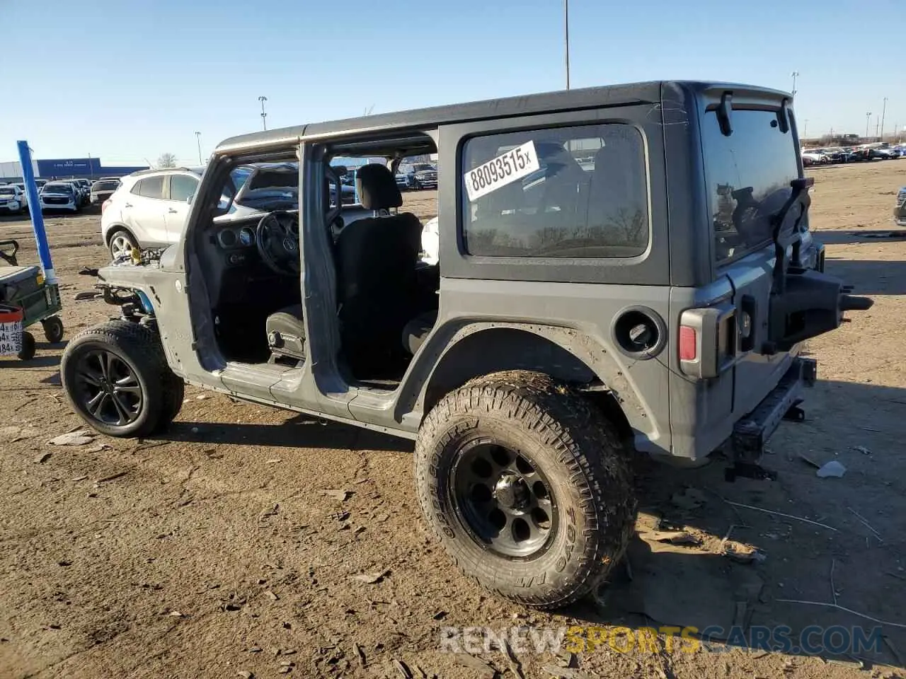 2 fotografías del automóvil dañado 1C4HJXDNXMW630366 JEEP WRANGLER 2021
