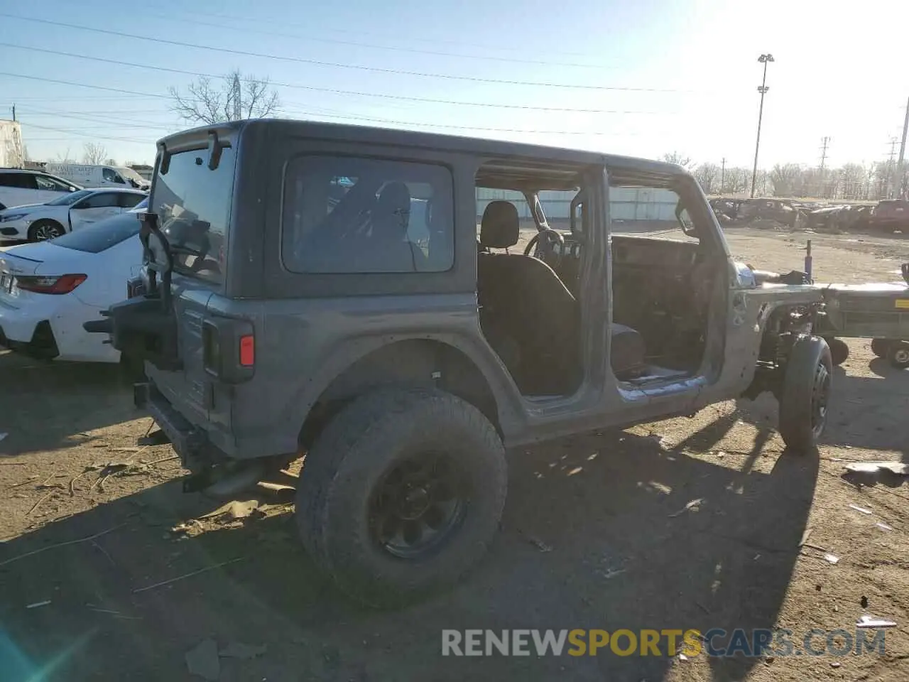 3 fotografías del automóvil dañado 1C4HJXDNXMW630366 JEEP WRANGLER 2021