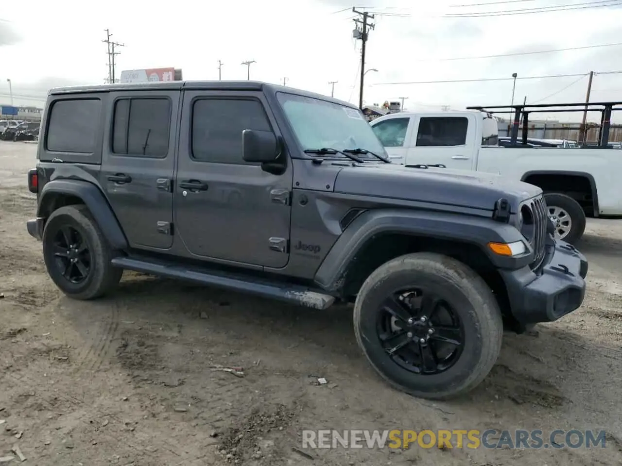 4 fotografías del automóvil dañado 1C4HJXDNXMW779537 JEEP WRANGLER 2021