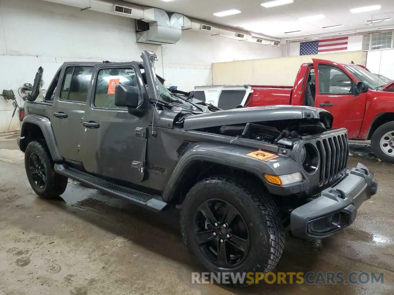 4 fotografías del automóvil dañado 1C4HJXEG0MW612247 JEEP WRANGLER 2021
