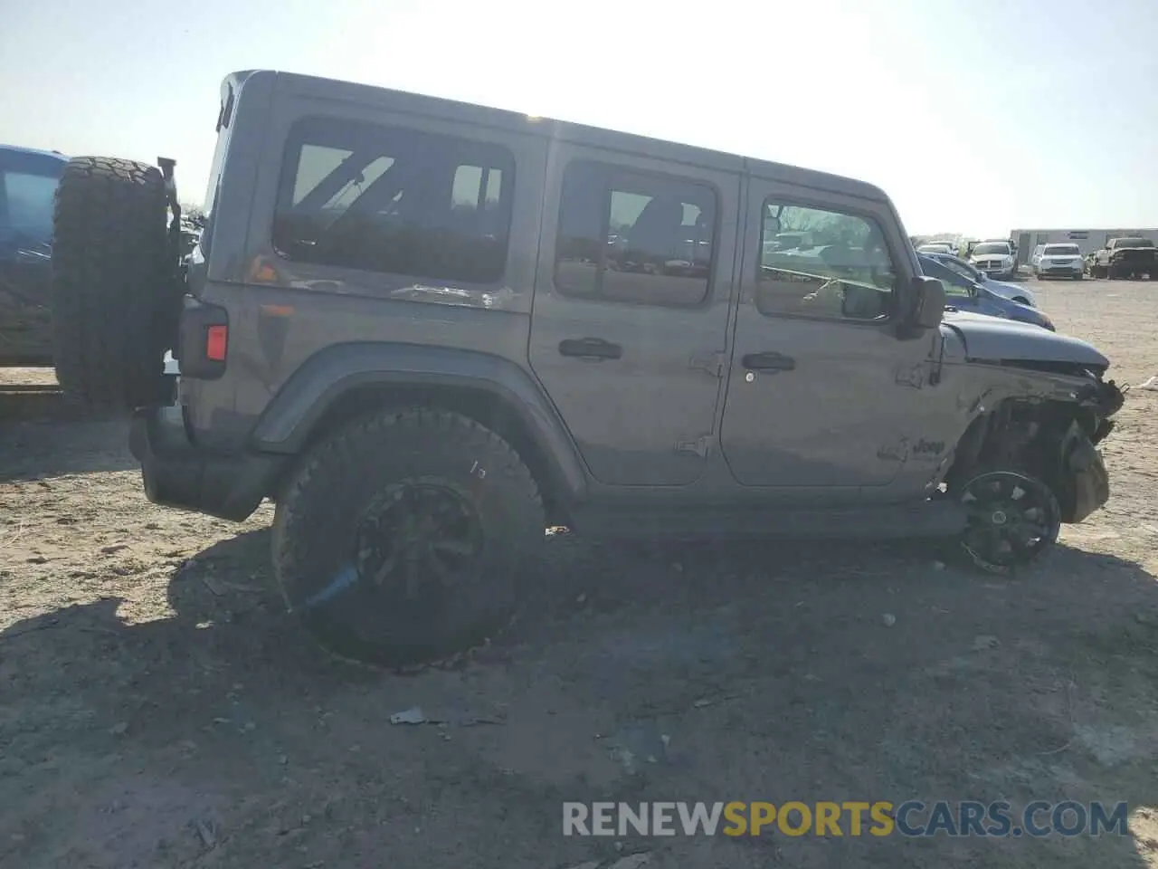 3 fotografías del automóvil dañado 1C4HJXEG0MW632630 JEEP WRANGLER 2021