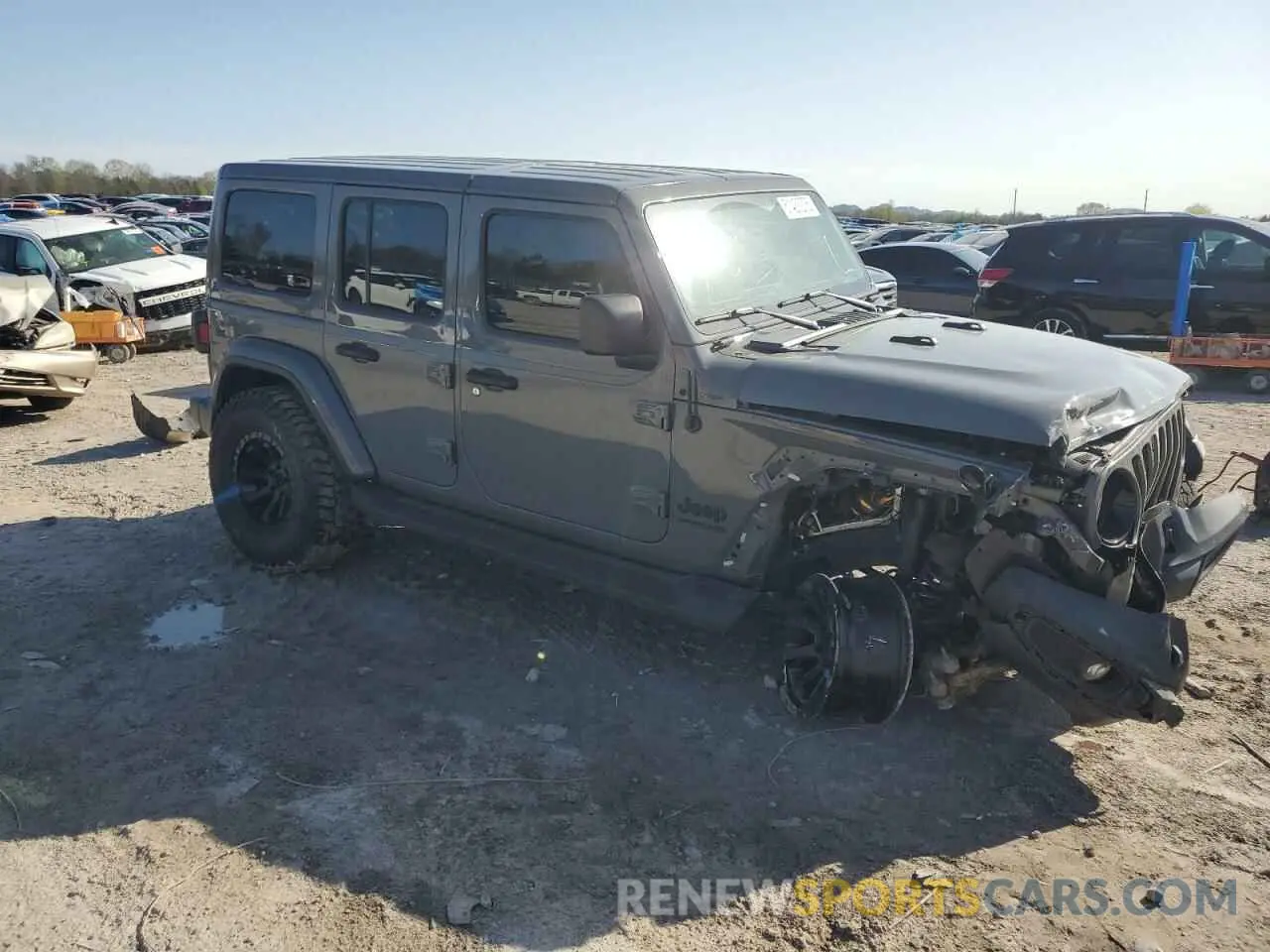 4 fotografías del automóvil dañado 1C4HJXEG0MW632630 JEEP WRANGLER 2021