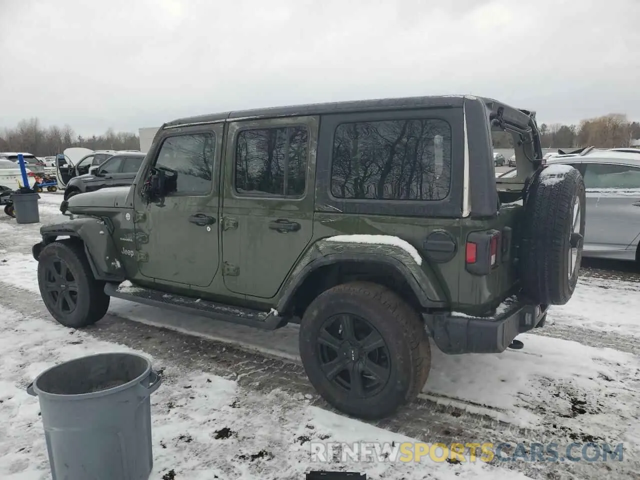 2 fotografías del automóvil dañado 1C4HJXEG2MW823594 JEEP WRANGLER 2021