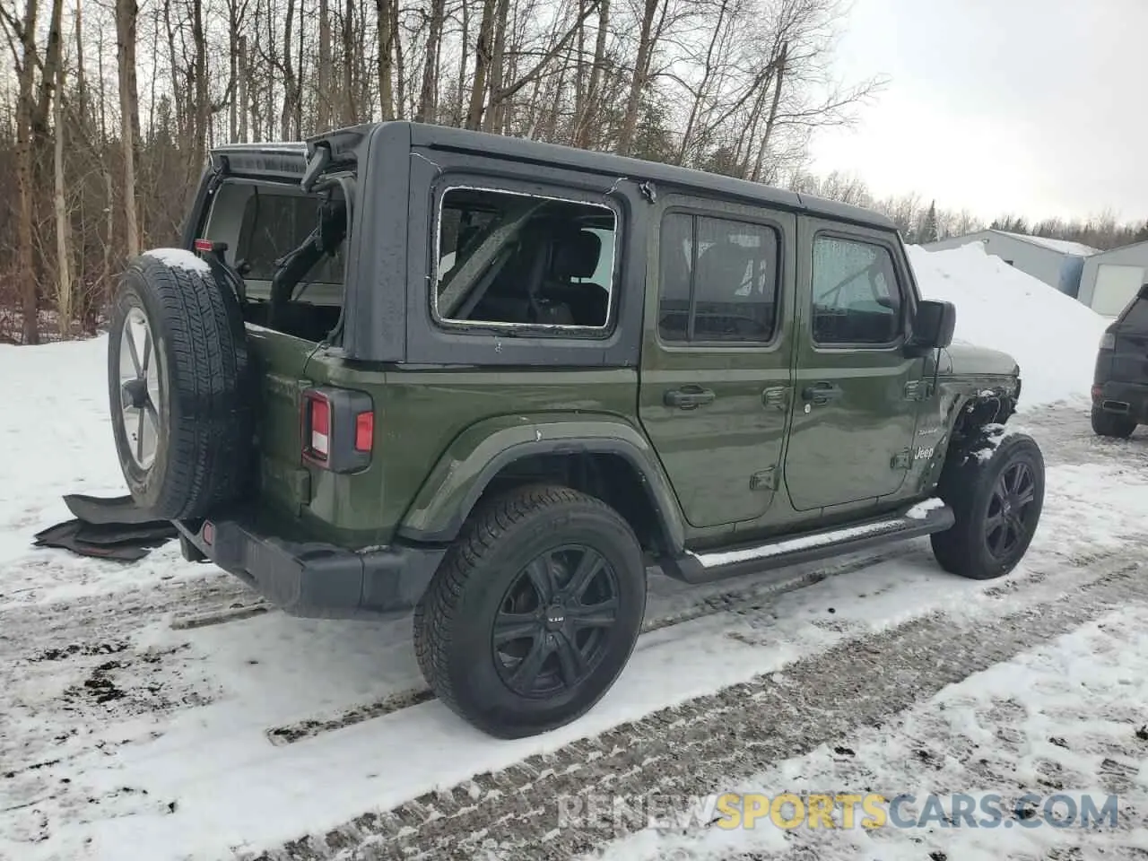 3 fotografías del automóvil dañado 1C4HJXEG2MW823594 JEEP WRANGLER 2021