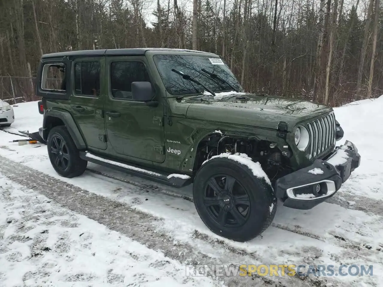 4 fotografías del automóvil dañado 1C4HJXEG2MW823594 JEEP WRANGLER 2021