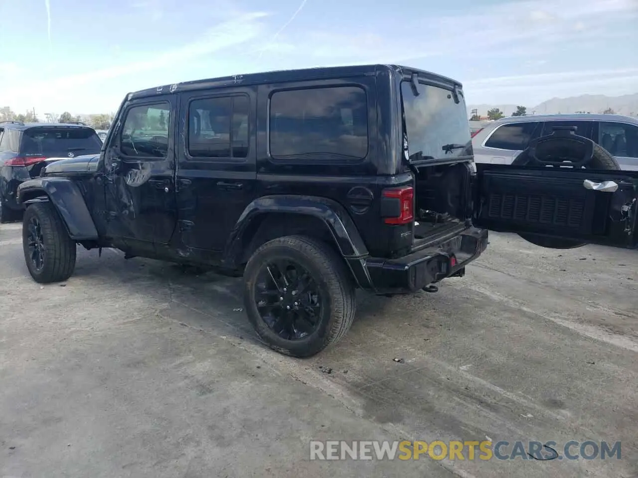 2 fotografías del automóvil dañado 1C4HJXEM0MW669053 JEEP WRANGLER 2021