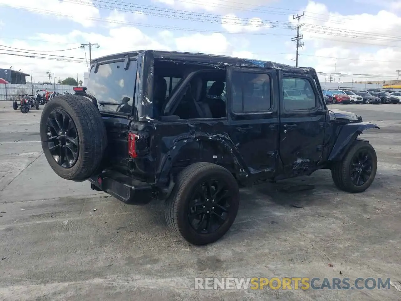 3 fotografías del automóvil dañado 1C4HJXEM0MW669053 JEEP WRANGLER 2021