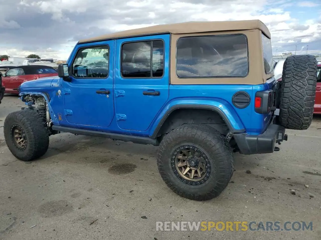 2 fotografías del automóvil dañado 1C4HJXEM3MW770622 JEEP WRANGLER 2021
