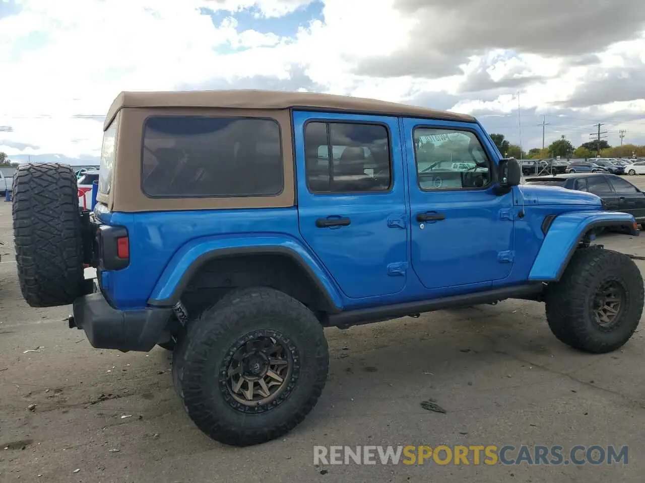 3 fotografías del automóvil dañado 1C4HJXEM3MW770622 JEEP WRANGLER 2021