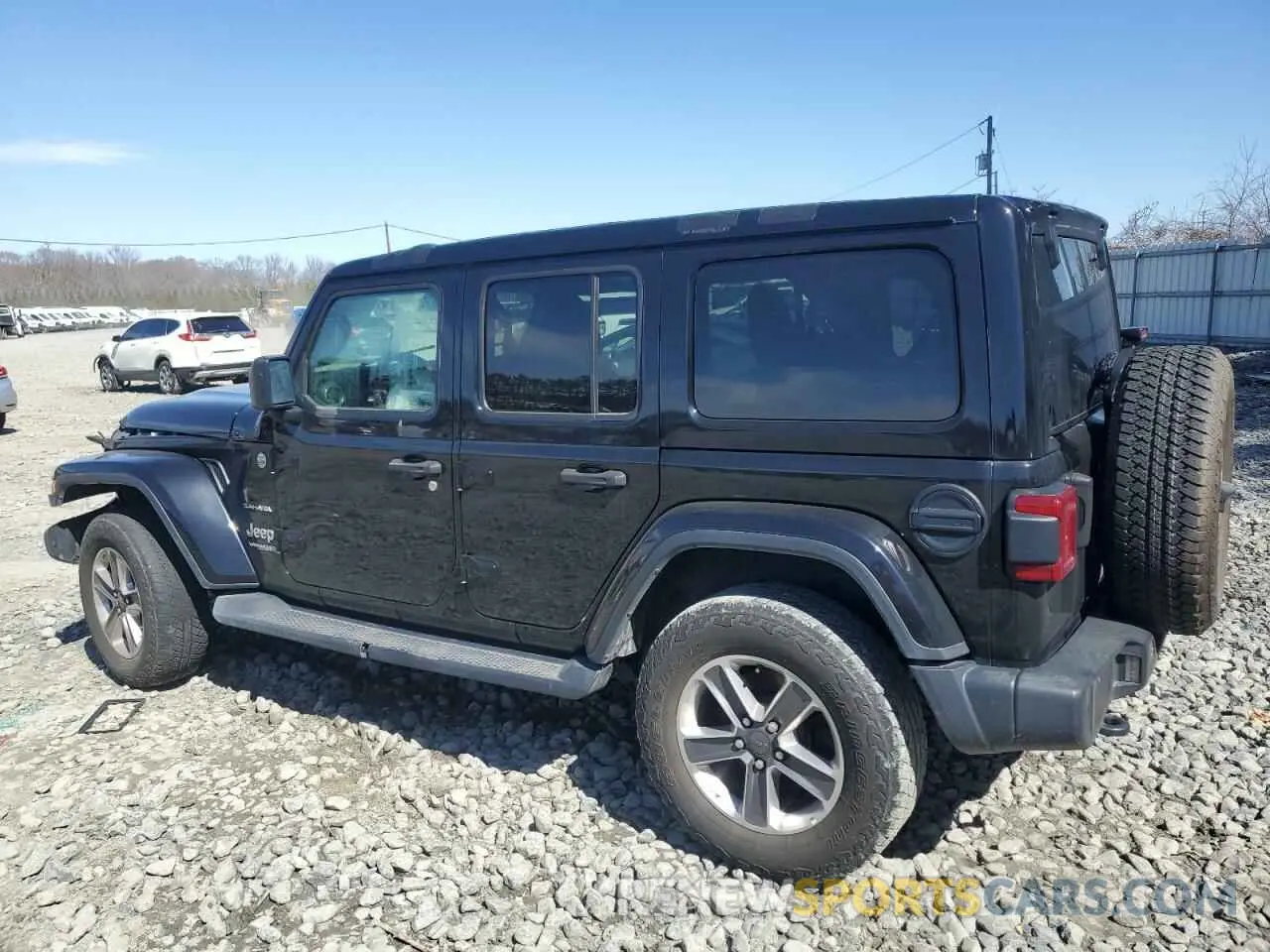 2 fotografías del automóvil dañado 1C4HJXEN0MW521302 JEEP WRANGLER 2021