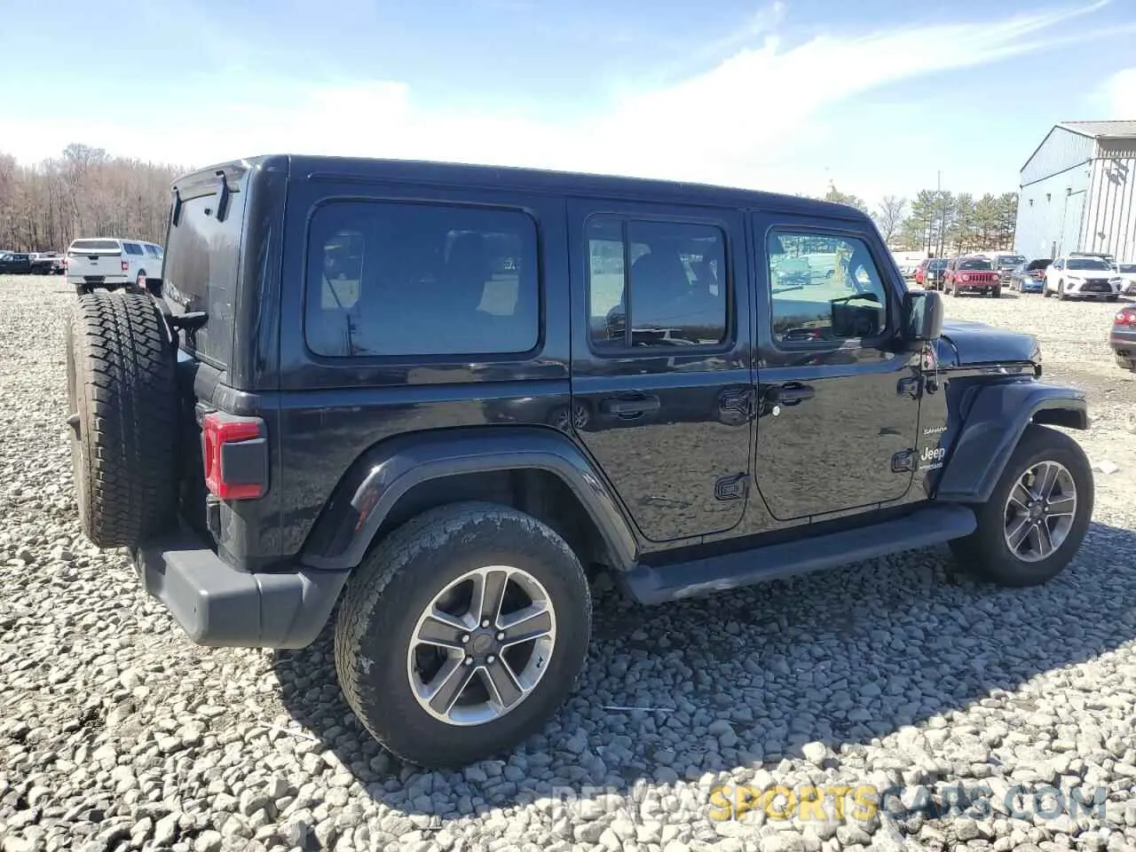 3 fotografías del automóvil dañado 1C4HJXEN0MW521302 JEEP WRANGLER 2021