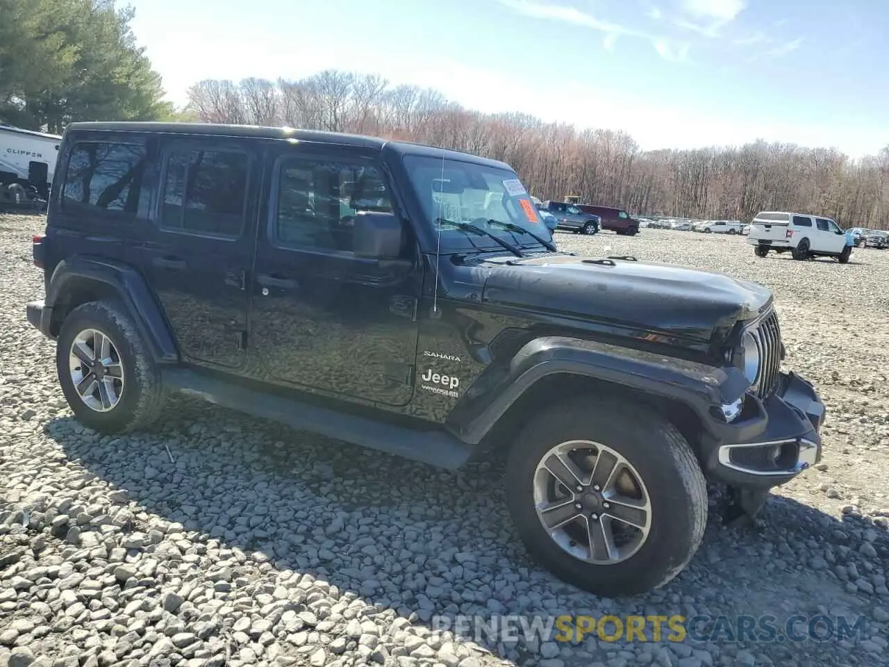 4 fotografías del automóvil dañado 1C4HJXEN0MW521302 JEEP WRANGLER 2021