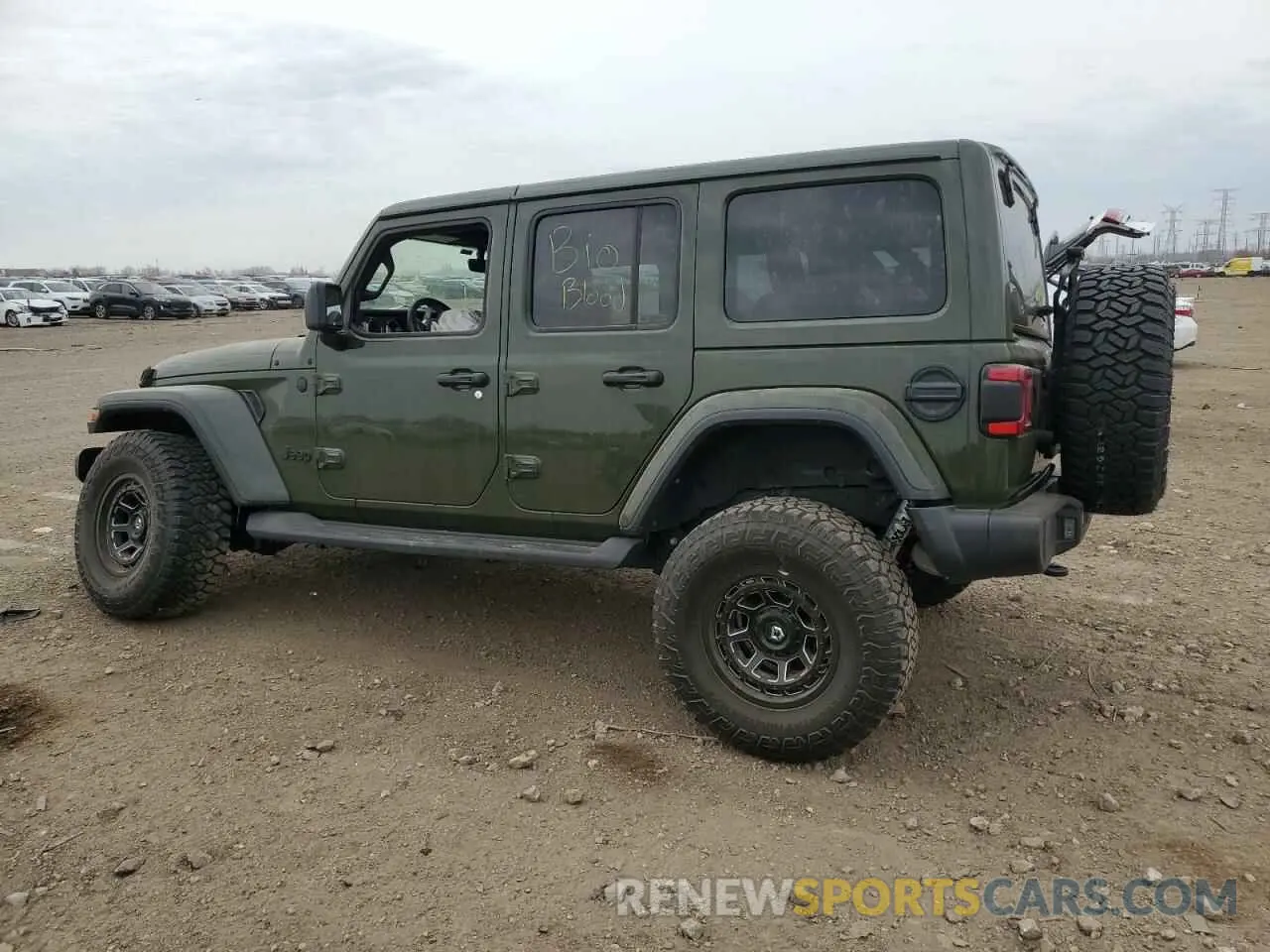 2 fotografías del automóvil dañado 1C4HJXEN3MW668178 JEEP WRANGLER 2021