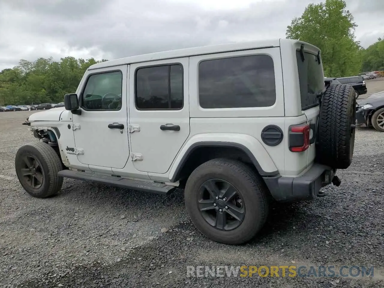 2 fotografías del automóvil dañado 1C4HJXEN7MW563272 JEEP WRANGLER 2021