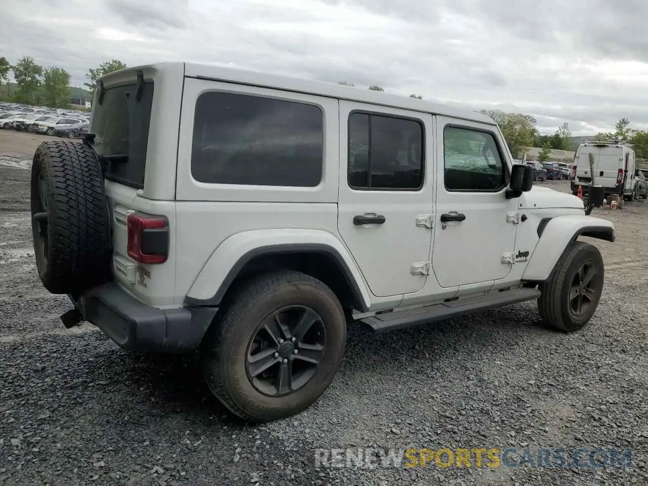3 fotografías del automóvil dañado 1C4HJXEN7MW563272 JEEP WRANGLER 2021